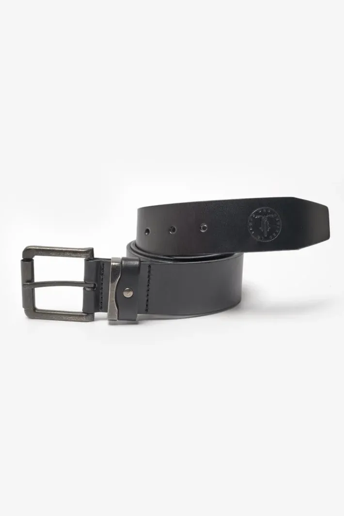 Le Temps des Cerises Ceinture Coral En Cuir Noir Black Fashion