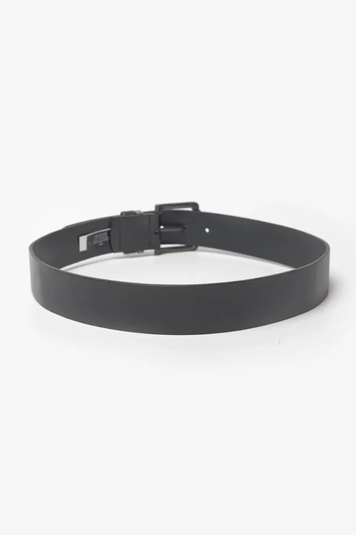 Le Temps des Cerises Ceinture Coral En Cuir Noir Black Fashion