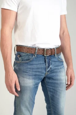 Le Temps des Cerises Ceinture Geles En Cuir Marron Brown Cheap