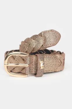 Le Temps des Cerises Ceinture Kebir Bronze Tressee Cooper Clearance