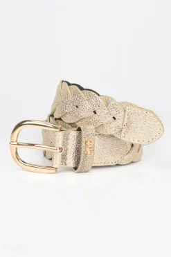 Le Temps des Cerises Ceinture Kebir Doree Tressee Light Gold Sale