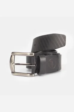 Le Temps des Cerises Ceinture Libar En Cuir Noir Black Outlet