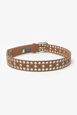 Le Temps des Cerises Ceinture Lucia En Cuir Velours Cognac Fashion