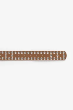 Le Temps des Cerises Ceinture Lucia En Cuir Velours Cognac Fashion