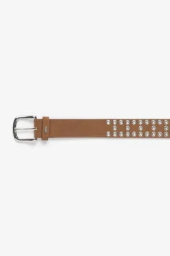 Le Temps des Cerises Ceinture Lucia En Cuir Velours Cognac Fashion