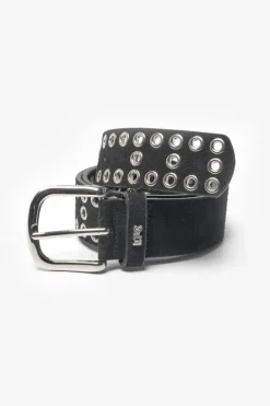 Le Temps des Cerises Ceinture Lucia En Cuir Velours Noir Black Online