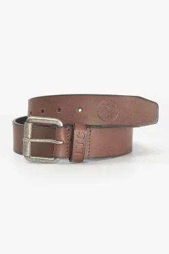 Le Temps des Cerises Ceinture Meral En Cuir Marron Fashion