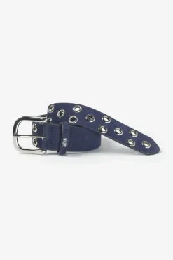 Le Temps des Cerises Ceinture Minog En Daim Bleu Marine Midnight Hot