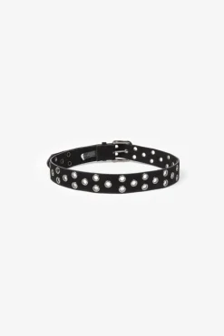 Le Temps des Cerises Ceinture Minog En Daim Noir Black Shop