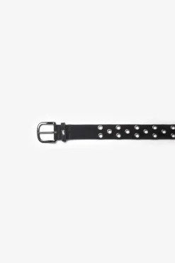 Le Temps des Cerises Ceinture Minog En Daim Noir Black Shop