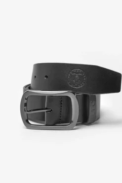 Le Temps des Cerises Ceinture Onis En Cuir Noir Black Cheap