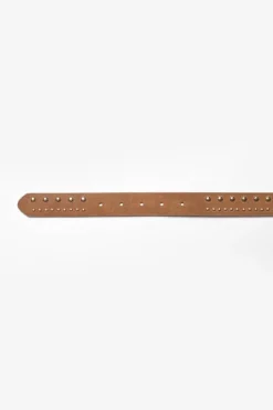 Le Temps des Cerises Ceinture Smara En Cuir Cognac Flash Sale