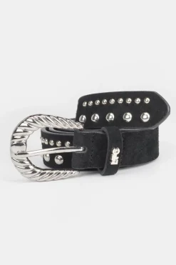 Le Temps des Cerises Ceinture Smara En Cuir Noir Black New