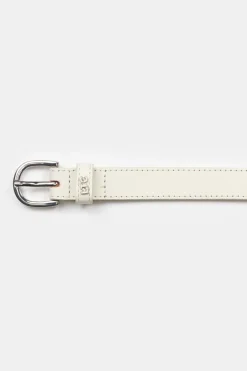 Le Temps des Cerises Ceinture Taouna En Cuir Blanc White New