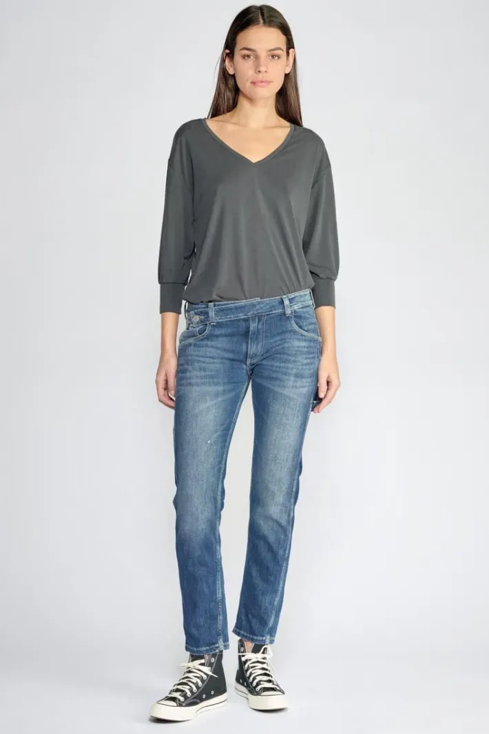 Le Temps des Cerises Chara 200/43 Boyfit Jeans Destroy Bleu N°4 Blue Hot