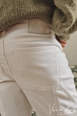 Le Temps des Cerises Charpentier Boyfit By Veronika Loubry Jeans Blanc White Shop