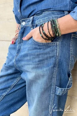 Le Temps des Cerises Charpentier Boyfit By Veronika Loubry Jeans Bleu N°2 Blue New