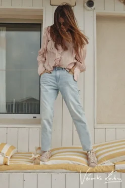 Le Temps des Cerises Charpentier Boyfit By Veronika Loubry Jeans Bleu N°5 Blue Online