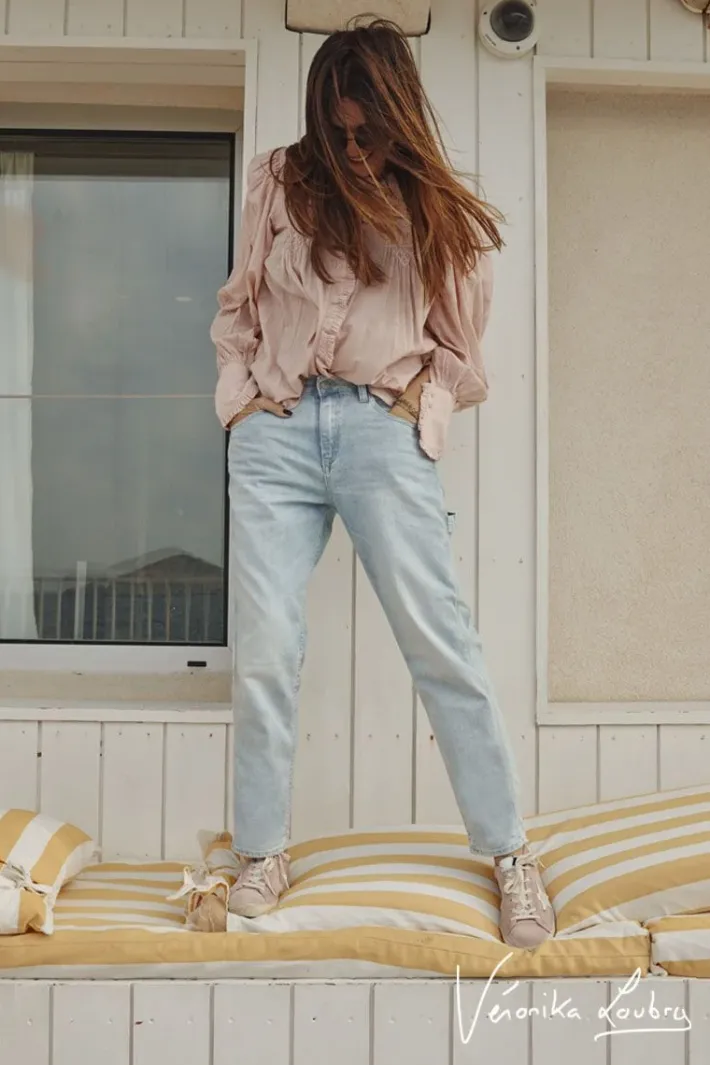 Le Temps des Cerises Charpentier Boyfit By Veronika Loubry Jeans Bleu N°5 Blue Online