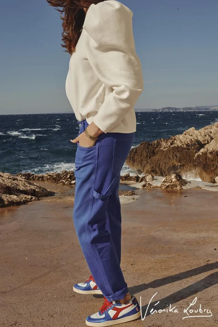 Le Temps des Cerises Charpentier Boyfit By Veronika Loubry Jeans Bleu Blue Shop