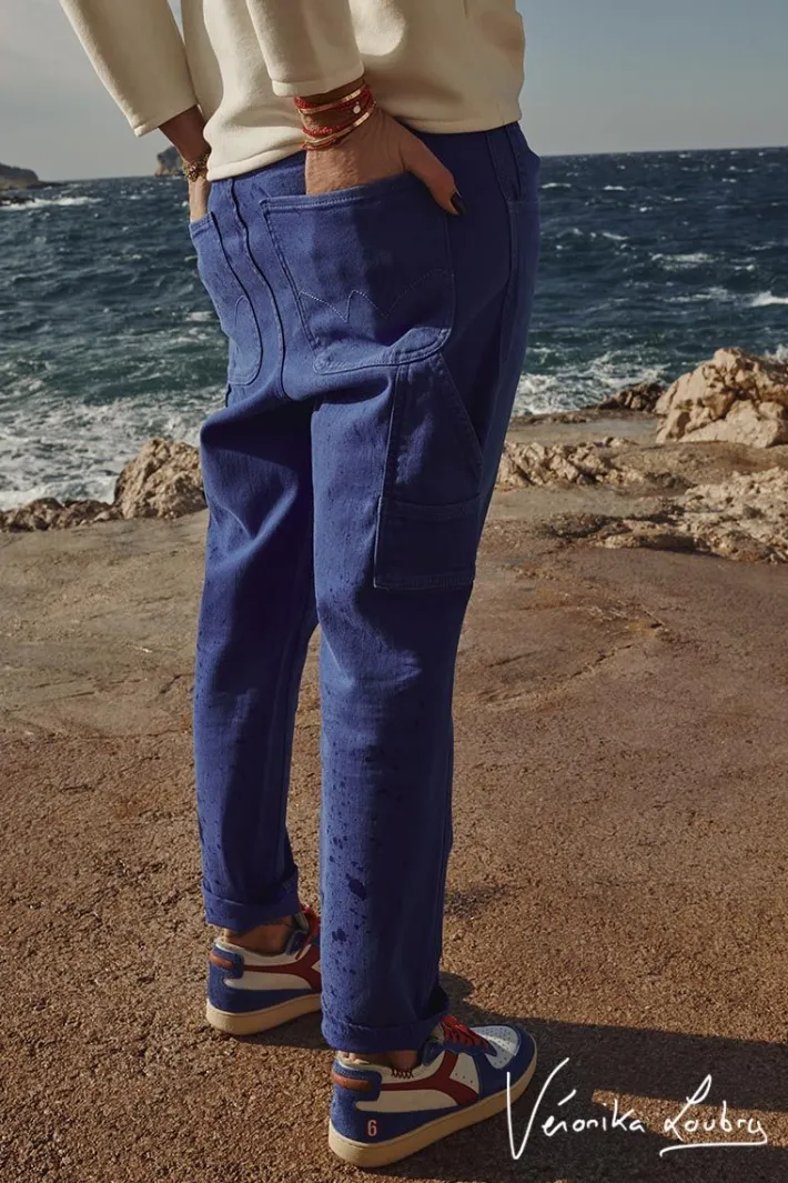 Le Temps des Cerises Charpentier Boyfit By Veronika Loubry Jeans Bleu Blue Shop