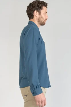Le Temps des Cerises Chemise Adol Bleu Petrole Peacoat New