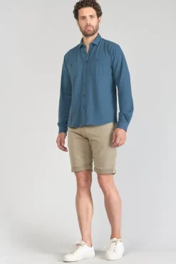 Le Temps des Cerises Chemise Adol Bleu Petrole Peacoat New