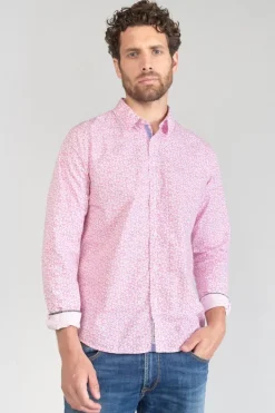 Le Temps des Cerises Chemise Brotel Rose A Motif Fleuri Pink Clearance