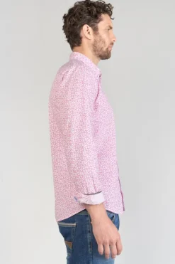 Le Temps des Cerises Chemise Brotel Rose A Motif Fleuri Pink Clearance