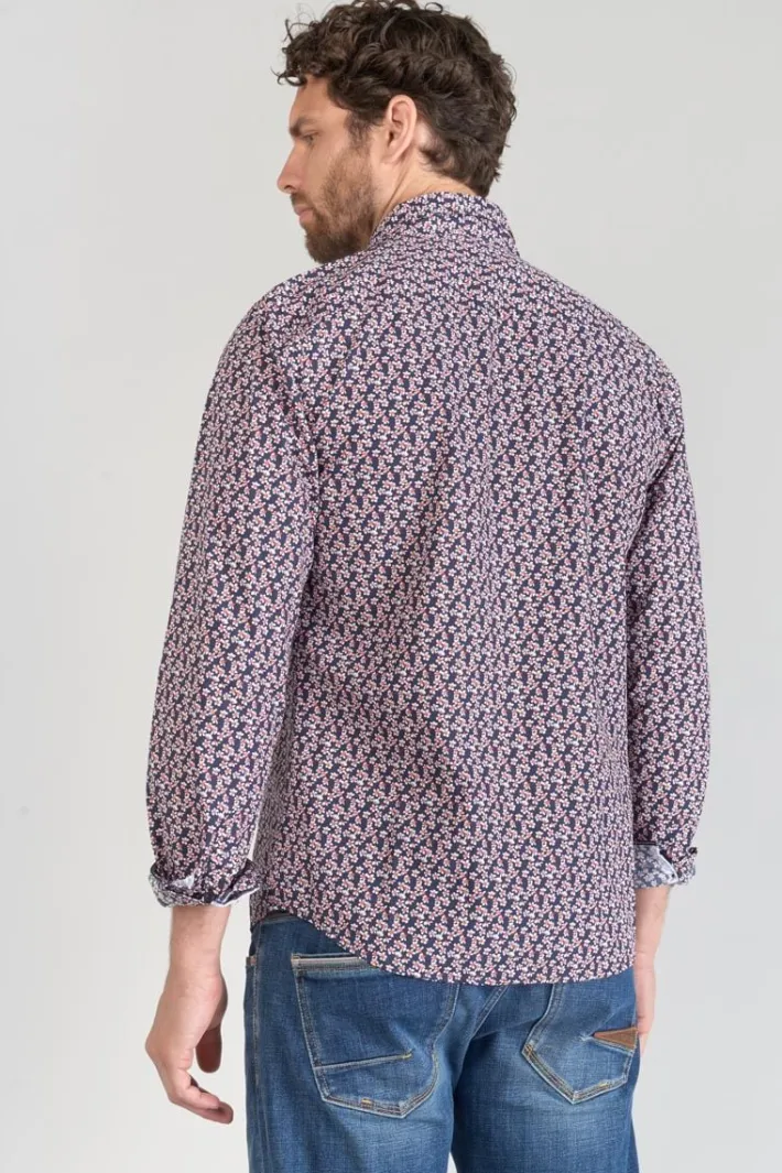 Le Temps des Cerises Chemise Floy A Motif Fleuri Rouge Peacoat Clearance