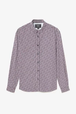 Le Temps des Cerises Chemise Floy A Motif Fleuri Rouge Peacoat Clearance