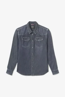 Le Temps des Cerises Chemise Juanito En Jeans Brut Blue Best Sale