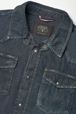 Le Temps des Cerises Chemise Juanito En Jeans Brut Blue Best Sale