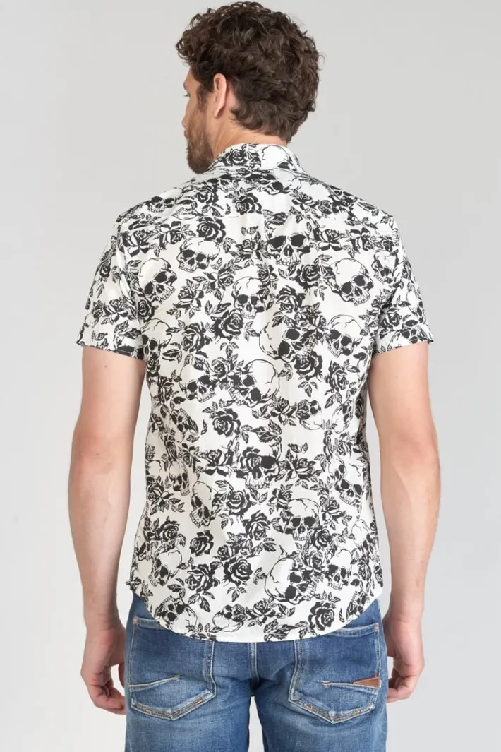 Le Temps des Cerises Chemise Krift A Motif Crane Cream Sale