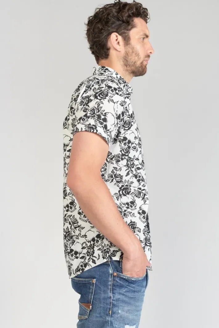 Le Temps des Cerises Chemise Krift A Motif Crane Cream Sale