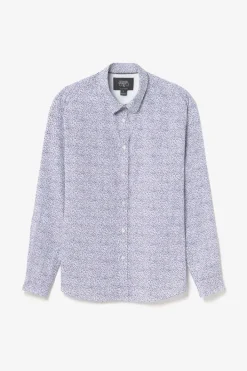 Le Temps des Cerises Chemise Meta A Motif Fleuri White Outlet