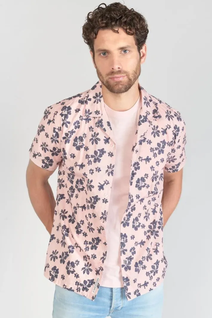 Le Temps des Cerises Chemise Postir Rose A Motif Fleuri Pink New