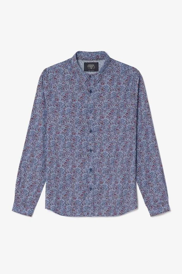 Le Temps des Cerises Chemise Retil Bleu Marine A Motif Galaxy Cheap