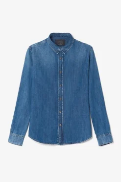 Le Temps des Cerises Chemise Valmy En Jeans Bleu Delave Blue Hot
