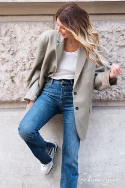 Le Temps des Cerises Collab @Sabrinacsari Roma 400/19 Mom Taille Haute Jeans Bleu N°1 Blue Fashion
