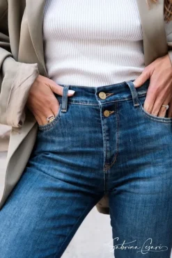 Le Temps des Cerises Collab @Sabrinacsari Roma 400/19 Mom Taille Haute Jeans Bleu N°1 Blue Fashion