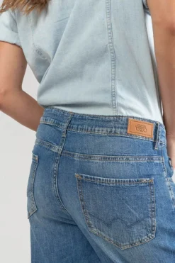 Le Temps des Cerises Combinaison Pantalon Cozette En Jeans Bleu Blue Outlet
