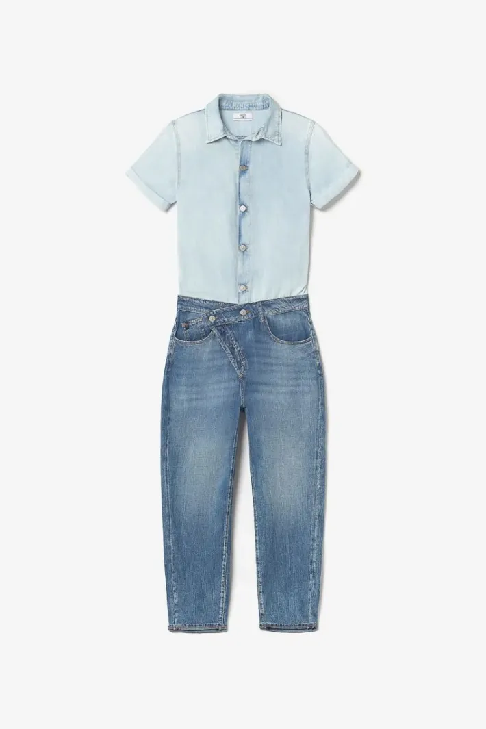 Le Temps des Cerises Combinaison Pantalon Cozette En Jeans Bleu Blue Outlet