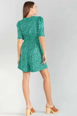 Le Temps des Cerises Combi-Short Amira A Motif Vert Tropical Store