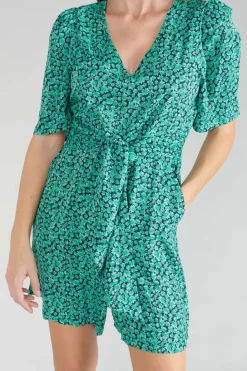 Le Temps des Cerises Combi-Short Amira A Motif Vert Tropical Store