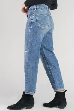Le Temps des Cerises Cosy Boyfit 7/8Eme Jeans Destroy Vintage Bleu N°4 Blue Fashion