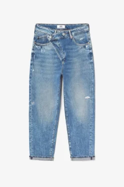 Le Temps des Cerises Cosy Boyfit 7/8Eme Jeans Destroy Vintage Bleu N°4 Blue Fashion