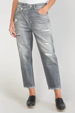 Le Temps des Cerises Cosy Boyfit 7/8Eme Jeans Destroy Gris N°3 Grey Outlet