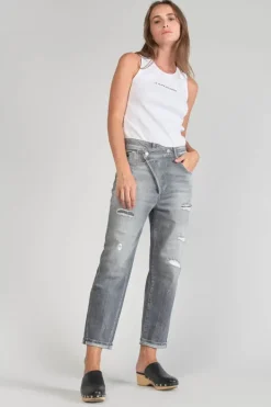 Le Temps des Cerises Cosy Boyfit 7/8Eme Jeans Destroy Gris N°3 Grey Outlet