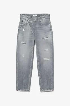 Le Temps des Cerises Cosy Boyfit 7/8Eme Jeans Destroy Gris N°3 Grey Outlet